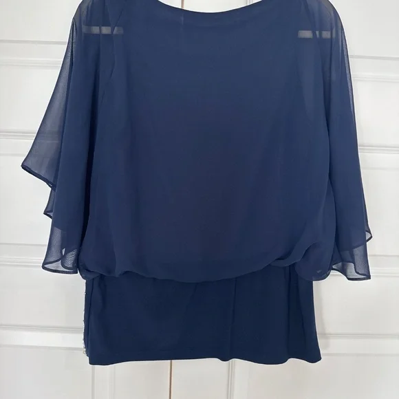 Chaus bejeweled lightweight blouse -Size M - Picture 4 of 4